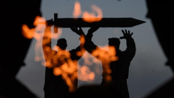 Как в Берлине памятник бойцам Красной армии открывали