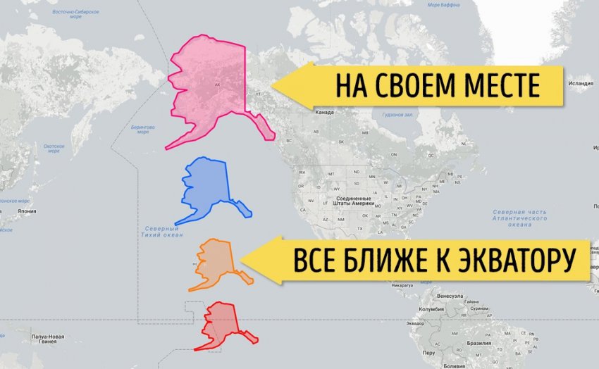 16 карт, переворачивающих старое представление о размерах стран и материков