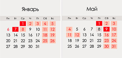 Как отдыхаем в январе 2020 года: официальные выходные, календарь праздничных дней