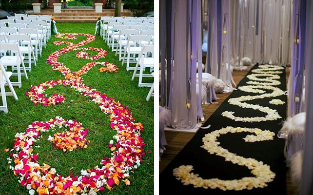 Лепестки роз на свадьбу — свадебные советы