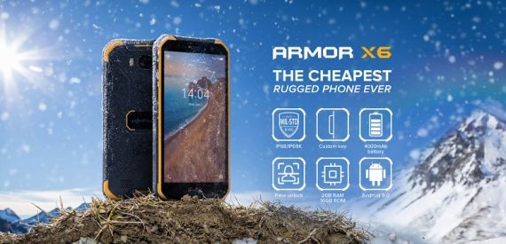 Ulefone презентовала «неубиваемый» бюджетный смартфон Armor X6