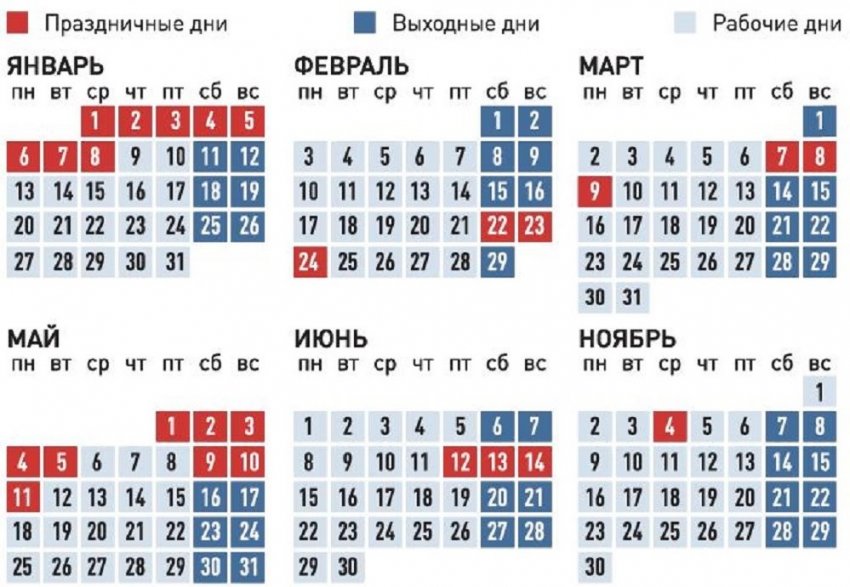 Правительство утвердило для россиян длительные выходные в январе и мае 2020 года