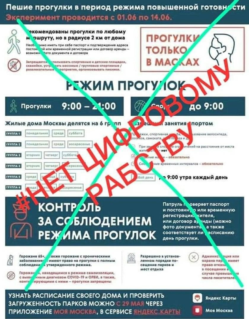 3 послабления строгого режима. Опыты над жителями столицы продолжаются