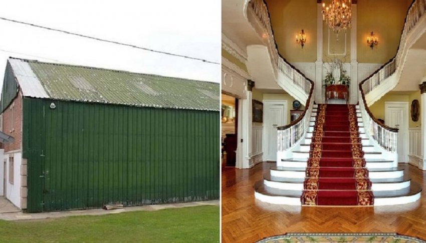 Наркоторговец замаскировал под сарай роскошный особняк с коноплёй