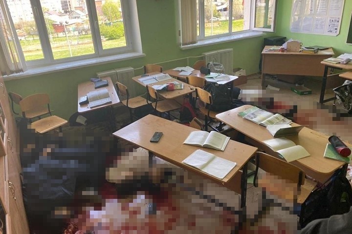 Опубликовано фото класса вскоре после стрельбы в казанской школе