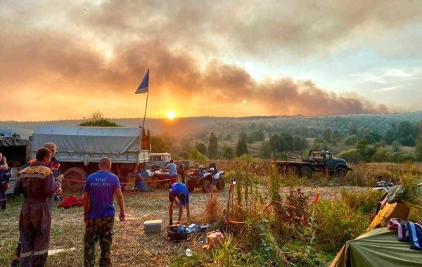 В Башкирии продолжают действовать восемь природных пожаров