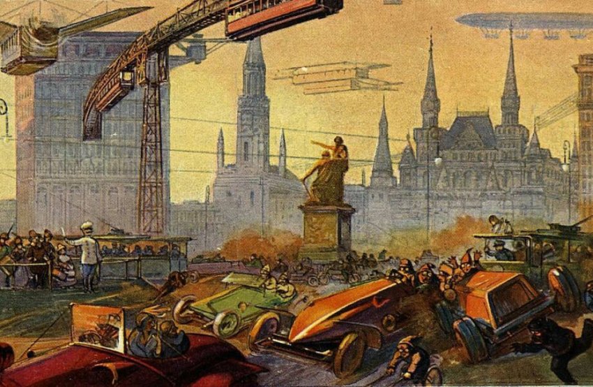 Москва через 300 лет: Как представляли будущее России в 1914 году