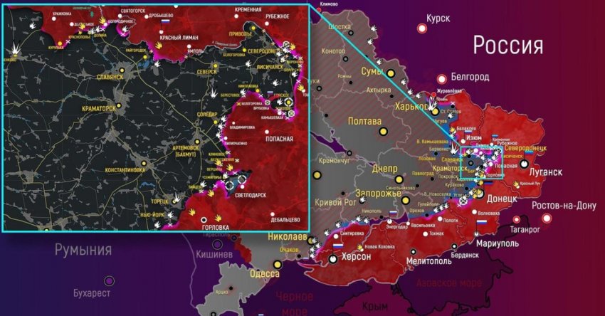 Карта боевых действий на Украине сегодня, 17 июня 2022 года: последние новости, итоги военной спецоперации от Юрия Подоляки 17.06.2022