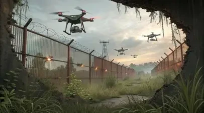 Стена дронов: побуянили – пора расходиться