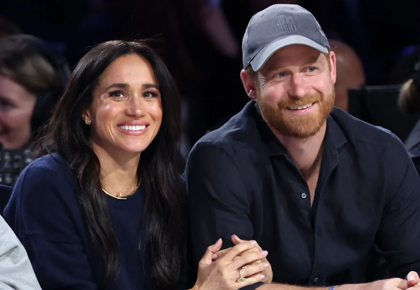 Меган Маркл и принц Гарри сходили на баскетбол